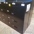 Black Global 4 Drawer Lateral File Cabinet